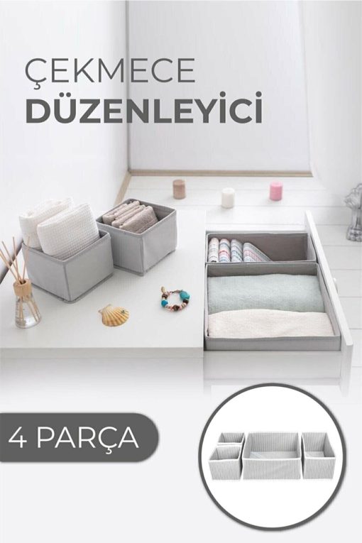 Çekmece Düzenleme Kutu Seti Organizer 4lü Set (4913)