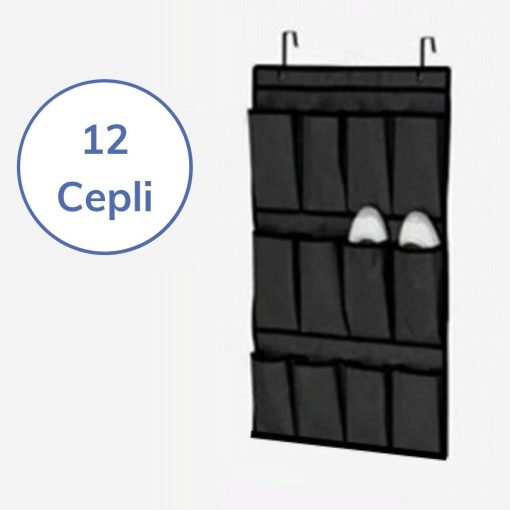 12 Cepli Kapı Arkası Çok Amaçlı Organizer Düzenleyici Aparat (4913)