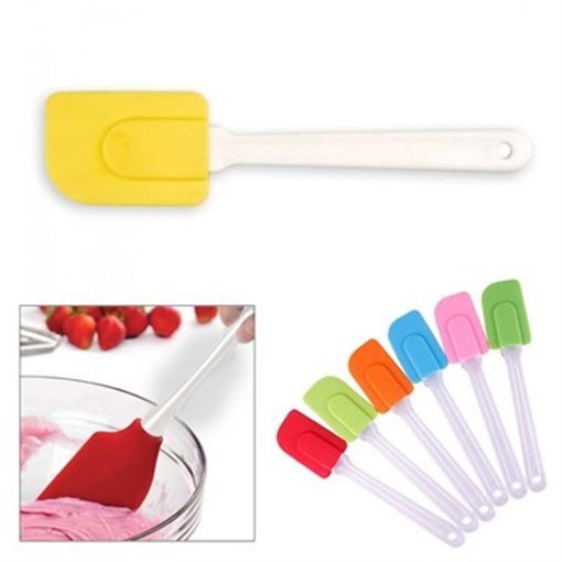 Dekoratif Renkli Silikon Spatula Pratik Sevimli Spatula Kaşık (4913)