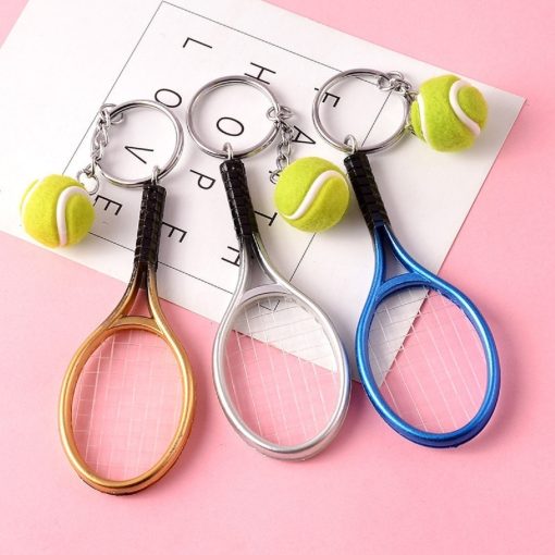 Gerçekçi Tenis Raketi Tasarımlı Şık Anahtarlık Kolye Çanta Süsü Tennis Keychain (4913)