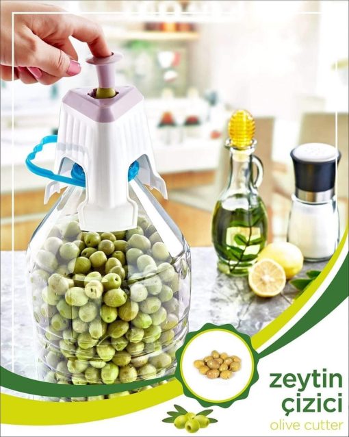 Kolay Zeytin Dilme Çizme Aparatı Pratik Kolay Zeytin Çizici Alet (4913)