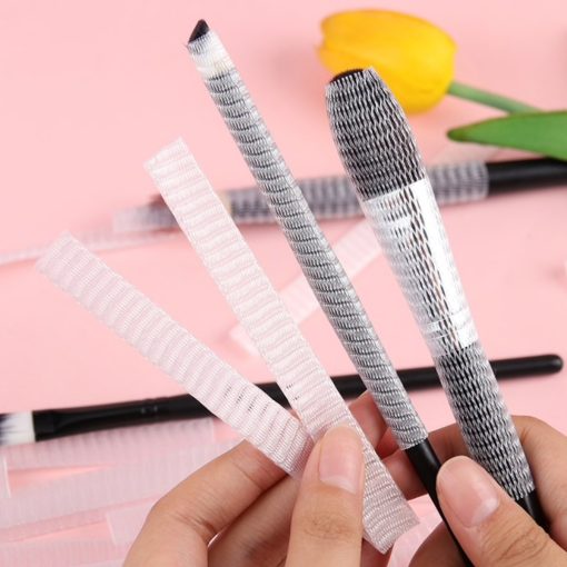 Makyaj Far Allık Kontür Eyeliner Fırça Malzemeleri Ürünleri Koruyucu File Kapak Örgü Kılıf Set 20li (4913)