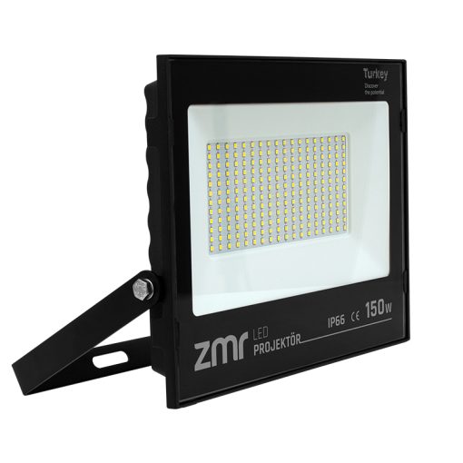 150 WATT - 220 VOLT 6500K IP66 150* IŞIK AÇISI SİYAH SLİM KASA BEYAZ LED PROJEKTÖR (4913)