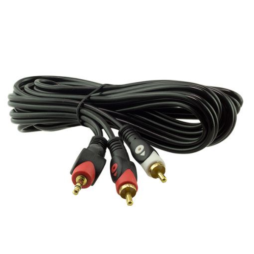 2 RCA ERKEK + 3.5 MM STEREO ERKEK 3 METRE 1.KALİTE KABLO (4913)