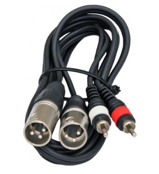 2 XLR DİŞİ 2 RCA ERKEK 3 METRE KABLO (4913)