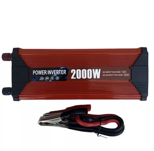 2000 Watt Modifiye Sinüs İnvertör Dönüştürücü 12/230v  Usb Akü Bağlantılı (4913)