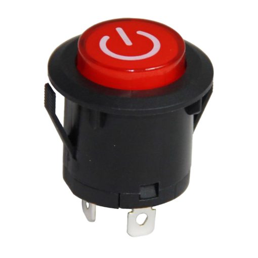 26MM YAYLI ROCKER BUTON IŞIKLI POWER SİMGELİ (IC-180E) (4913)