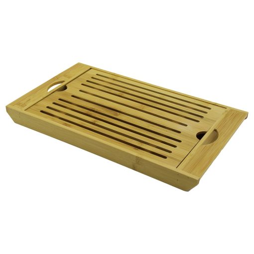 2IN1   IZGARALI BAMBU AHŞAP KESİM PANOSU - TEPSİ   KESİM: 20.5X29.5CM - (4913)