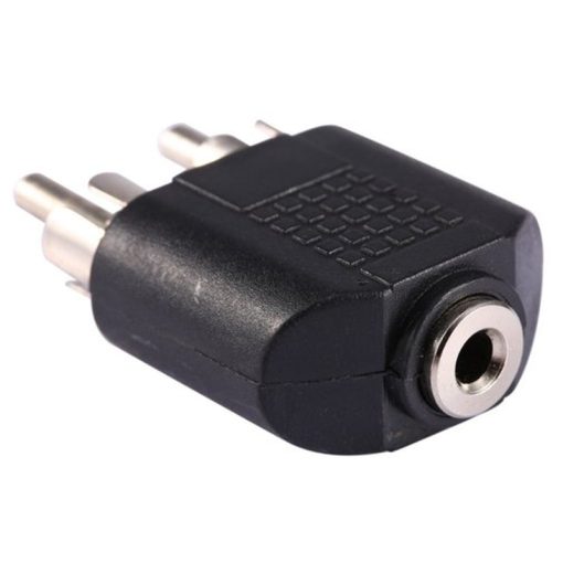 3.5 MM STEREO DİŞİ / 2 RCA ERKEK ÇEVİRİCİ JACK (4913)