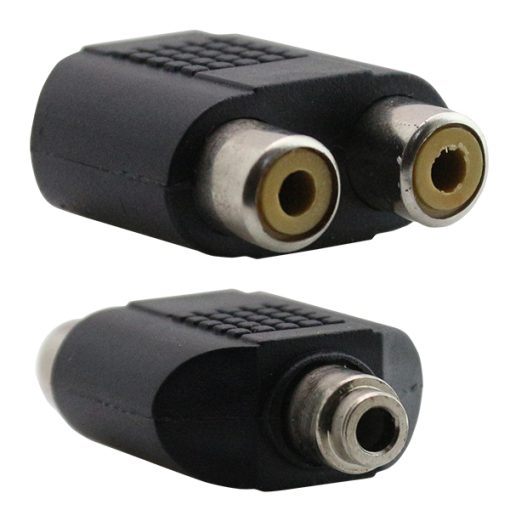 3.5 MM STEREO DİŞİ / 2 RCA DİŞİ ÇEVİRİCİ JACK (4913)