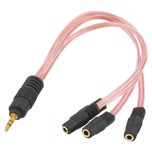 3.5 MM STEREO ERKEK/3 X 3.5 MM STEREO DİŞİ 5+1 KABLO (4913)