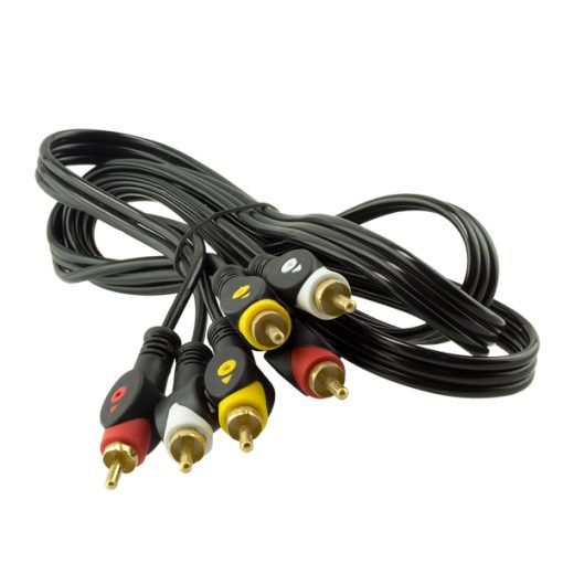 3 RCA + 3 RCA 1.5 METRE KABLO  POŞETLİ (4913)