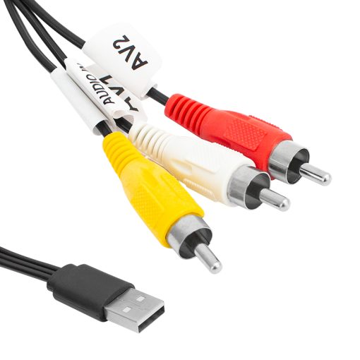 3 RCA + USB ÇEVİRİCİ 1.2 METRE KABLO USB TO 3 RCA (SECONDER HY7024) (4913)