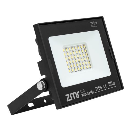 30 WATT - 220 VOLT 6500K IP66 150* IŞIK AÇISI SİYAH SLİM KASA LED PROJEKTÖR (4913)