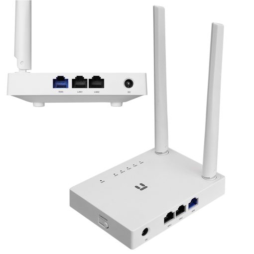 300MBPS 2.4GHZ 1*WAN+2*LAN 2*5DBI ANTEN AP+REPEATER+WISP SMART KABLOSUZ ROUTER (4913)