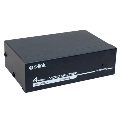 4 PORT 250 MHZ  MONİTÖR ÇOKLAYICI VGA SPLITTER DAĞITICI SL-2504 (4913)