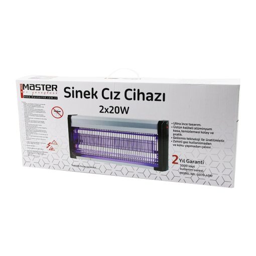 40W LÜX KASA - BEYAZ KUTU 2X20W SİNEK ÖLDÜRÜCÜ CIZ MAKİNE SD-70 (4913)