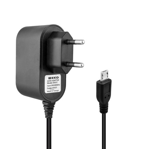 5 VOLT - 1 AMPER MICRO USB UÇLU YERLİ ÜRETİM PRİZ TİPİ ADAPTÖR (4913)