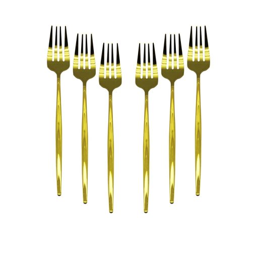 6 PCS GOLD YEMEK ÇATAL SETİ (4913)