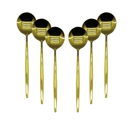 6 PCS GOLD YEMEK KAŞIK SETİ (4913)