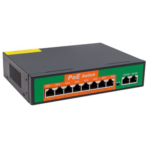 96W 10/100 MBPS 8+2 PORT POE ETHERNET SWITCH (4913)