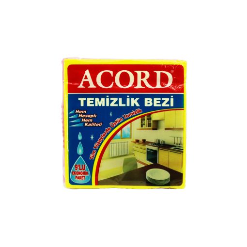 ACORD KOD-384 9 PARÇA  TEMİZLİK BEZİ 35X37CM (4913)