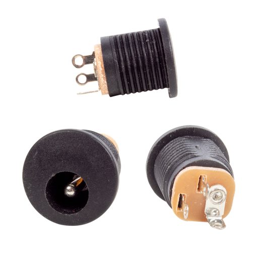 ADAPTÖR FİŞİ YUVARLAK SOMUNLU ŞASE 2.1MM  (IC-257) (4913)