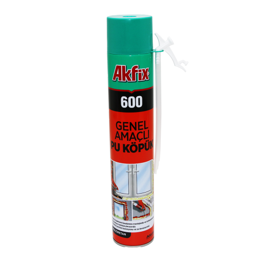 AKFİX-600 GENEL AMAÇLI PU KÖPÜK MONTAJ KÖPÜK 600GR (4913)