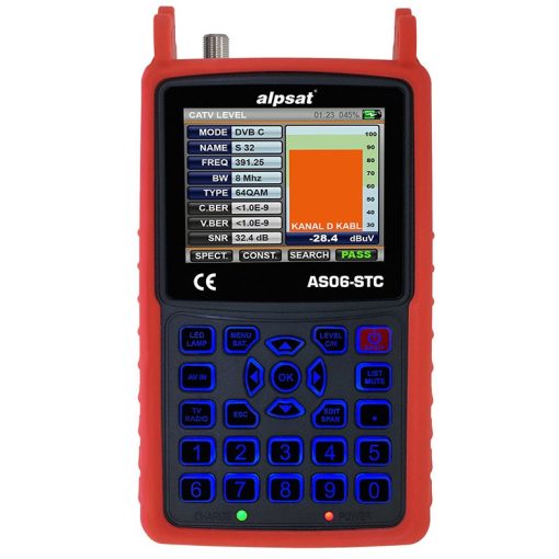 ALPSAT AS06-STC SATFINDER 6 HD SLIM GÖRÜNTÜLÜ UYDU BULUCU + KAMERA TESTER CİHAZI (4913)