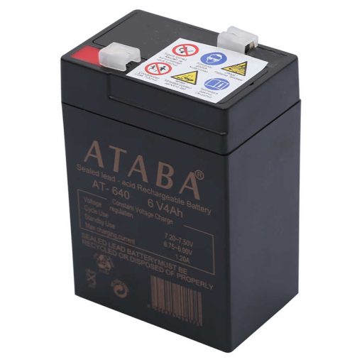 ATABA AT-640 6 VOLT - 4 AMPER IŞILDAK AKÜSÜ (70 X 47 X 101 MM) (4913)