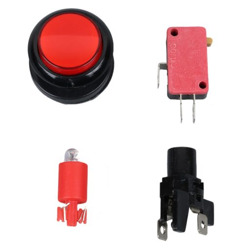 ATARİ BUTONU 12V LEDLİ KAFA ÇAPI 24MM DELİK ÇAPI 24MM IC-180J-1 (4913)