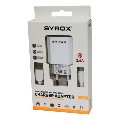 CHARGER ADAPTER TYPE-C USB SET 2.6A EV ŞARJ ALETİ (4913)