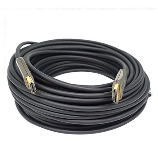 ÇİPSETLİ SİYAH GOLD UÇLU 50 METRE HDMI KABLO (4913)