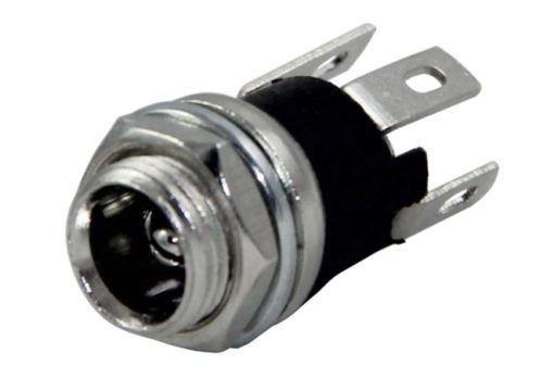 DC JAK ÜSTTEN SOMUNLU 2.1MM SOMUNLU Ø8MM (IC-258A) (4913)