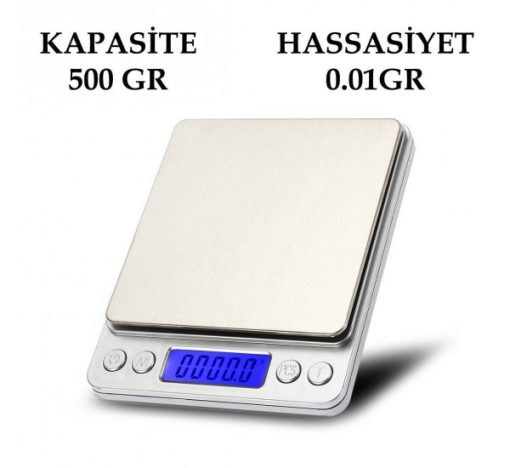 Dijital Hassas Terazi Tartı 500 gr./0.01 gr. I-2000 (4913)