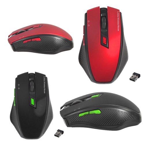 EVEREST SMW-777 USB 2.4GHZ OPTİK KABLOSUZ MOUSE (KIRMIZI*SİYAH) (4913)