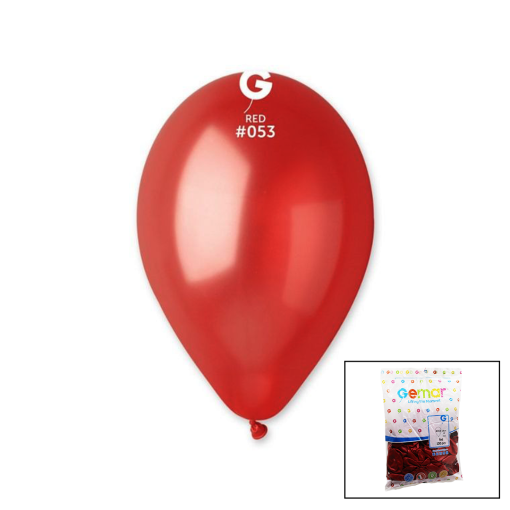 GM-110-53 METALİK - KIRMIZI BALON 11&apos;&apos; - 28CM - 100 PARÇA (4913)