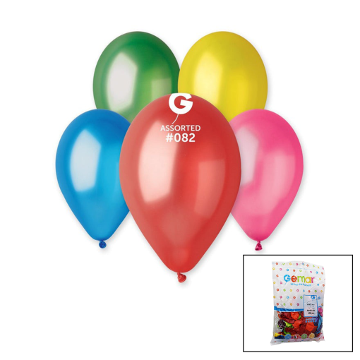 GM-110-82 METALİK - KARIŞIK BALON 11&apos;&apos; - 28CM - 100 PARÇA (4913)