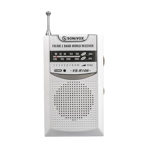 GÜMÜŞ RENK CEP TİPİ ANALOG FM RADYO VS-R106 (4913)