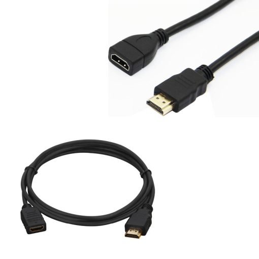 HDMI KABLO ERKEK DİŞİ GOLD UÇLU 25 CM UZATMA (MİNİ HD REC. İÇİN) (4913)