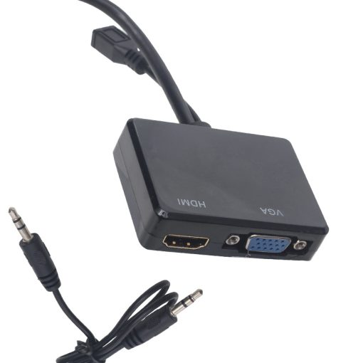 HDMI TO VGA + HDMI SPLITTER ÇEVİRİCİ ADAPTÖR (4913)