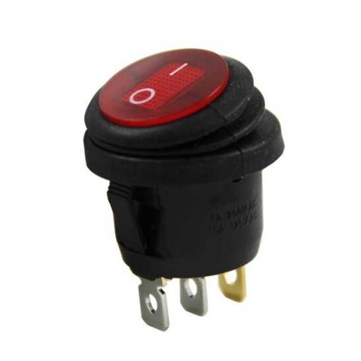 IC-131W YUVARLAK 220 VOLT IŞIKLI SU GEÇİRMEZ ON/OFF ANAHTAR (4913)