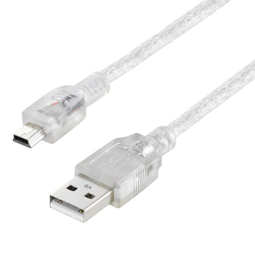 IPOD ŞARJ ALETİ KABLOSU USB 5 PİN GENİŞ 1.5 METRE ŞEFFAF  (SL-UK5) (4913)