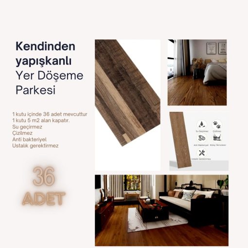 KENDİNDEN YAPIŞKANLI YER DÖŞEME PARKESİ (4913)