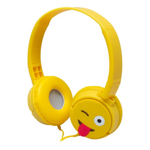 KT-3156 3.5MM JACKLI KULAKÜSTÜ KABLOLU EMOJİ KULAKLIK (4913)