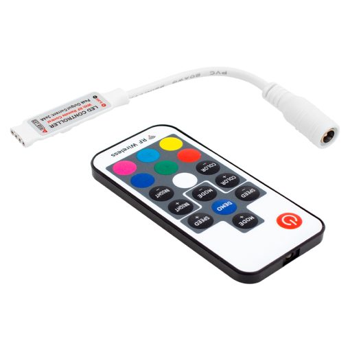 LED RGB KONTROL DEVRESİ 12 VOLT RF KÜÇÜK MODÜLLÜ UZAK MESAFE ALGILAMALI (4913)