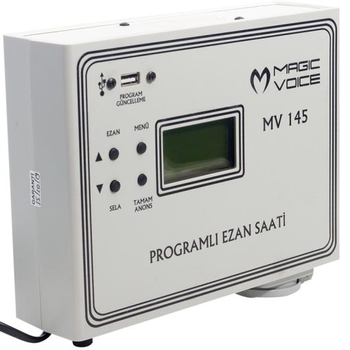 MAGICVOICE MV-145 3 HOCALI PROGRAMLI DUVAR TİPİ EZAN SAATİ (TKS-014) (4913)