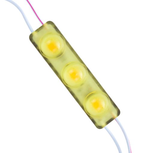MODÜL LED 12V 1.5W SARI YANIP SÖNEN PARLAK TEK RENK 2835 69 X 16 MM IP65 160-180LM 160 DERECE (4913)