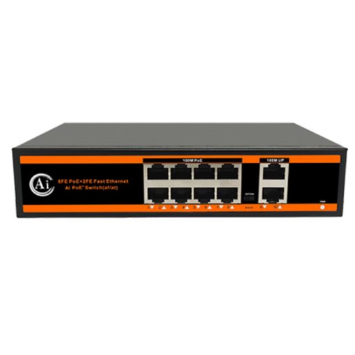 ND1P802ALF-8*10/100M BIT PORTS 2*10/100M UPLINK PORT WATCHDOG POE SWITCH (4913)