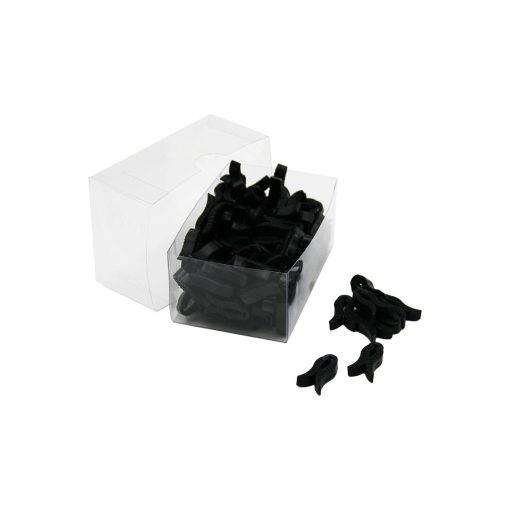 PLASTİK   SİYAH LALE   100PCS  EŞARP ŞAL KLİPSİ (4913)